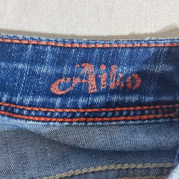 Silver jeans women's size 24 medium washed denim blue Aiko Capri Vintage Y2K - Picture 7 of 14